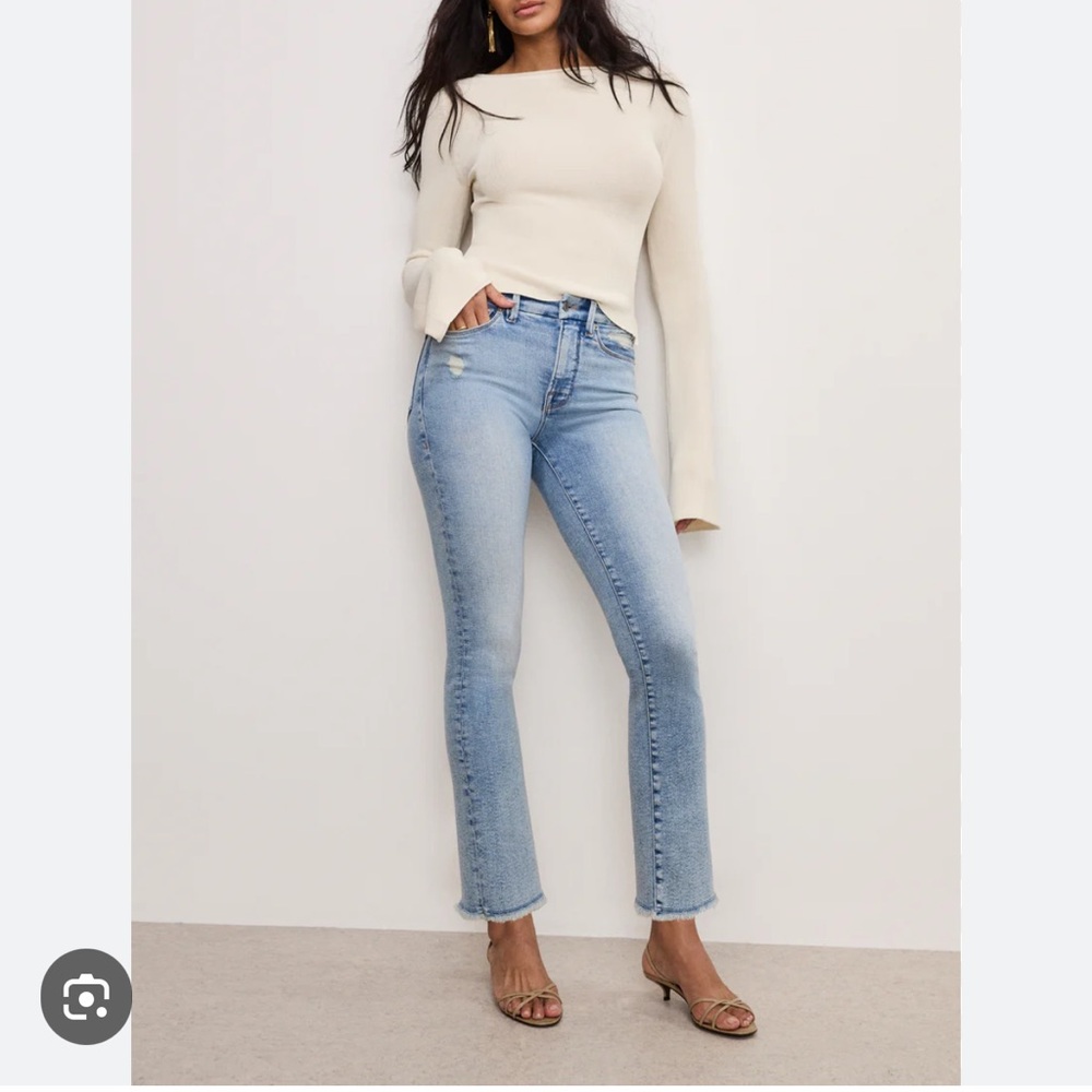 GOOD AMERICAN Good Legs Straight Jeans Size 10 30 EUC